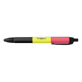 ベルギー国旗 黒ボールペン (ボトム)