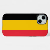 ベルギー国旗 Apple iPhone 15 Plus カース iPhoneケース (裏面横)