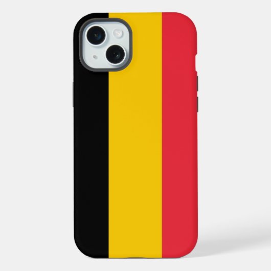 ベルギー国旗 Apple iPhone 15 Plus カース iPhoneケース (裏面)