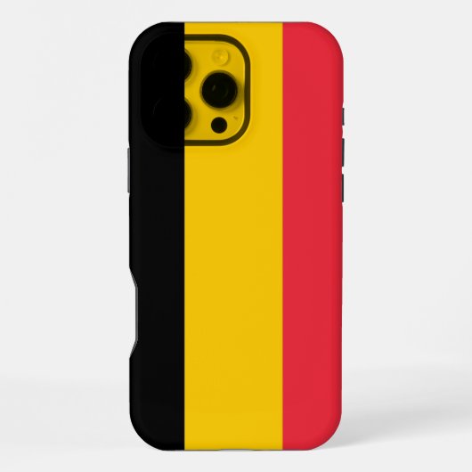 ベルギー国旗 iPhone 16 Pro Max カー iPhoneケース (裏面)