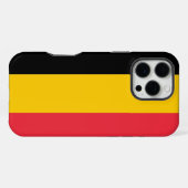 ベルギー国旗 iPhone 16 Pro Max カー iPhoneケース (裏面横)