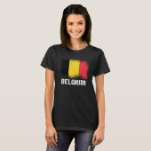 ベルギー国旗 Tシャツ (正面フル)