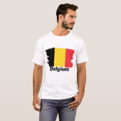 ベルギー国旗 Tシャツ (正面フル)