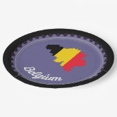 ベルギー国 ペーパープレート (アングル)