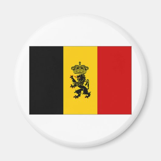 ベルギー政府登録国旗 マグネット (正面)