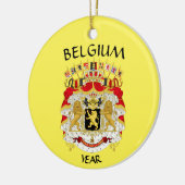 ベルギー旅行クリスマスオーナメント セラミックオーナメント (左)