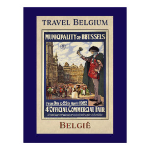 ベルギー旅行ポスター(1923年) フォトプリント