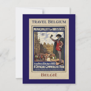 ベルギー旅行ポスター（1923年） ポストカード