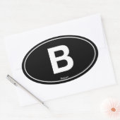 ベルギー楕円 楕円形シール (封筒)