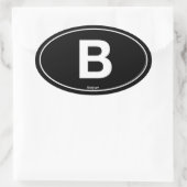 ベルギー楕円 楕円形シール (バッグ)