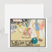 ベルギー沿岸旅行のポスター ポストカード (正面/裏面)