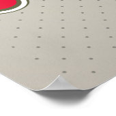 ベルギー王国の美しい地図 ポスター (角)