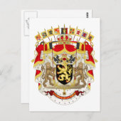 ベルギー紋章紋章 ポストカード (正面/裏面)