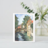 ベルギー絵を描のブルージュの ポストカード (スタンド正面)