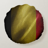 ベルギー絹国旗 ラウンドクッション (裏面)