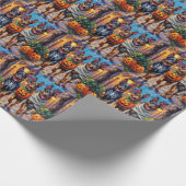 ベルギー羊飼い犬のトリックまたはトリートハロウィーン ラッピングペーパー (角)