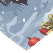 ベルギー羊飼い犬の冬ワンダーランドクリスマス テーブルクロス (アングル)