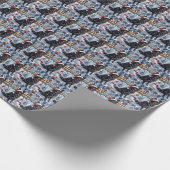 ベルギー羊飼い犬の冬ワンダーランドクリスマス ラッピングペーパー (角)