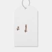 ベルギー荷車を引く馬インパドックギフトラベル ギフトタグ (裏面)