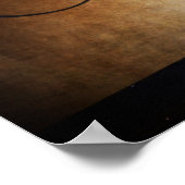 ベルギー荷車を引く馬2頭 ポスター (角)