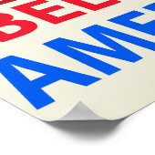 ベルギー誇りを持った系アメリカ人 ポスター (角)