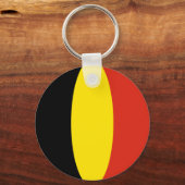 ベルギー魚目国旗のキーチェーン キーホルダー (正面)