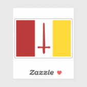 ベルギー・アルスト国旗 シール (シート)