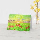 ベルギー カード (黄色い花)