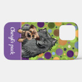 ベルギー&キニア縁どートiPhoneケース Case-Mate iPhoneケース (裏面 (横))