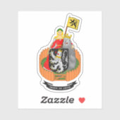 ベルギー，ゲントの紋章 シール (シート)