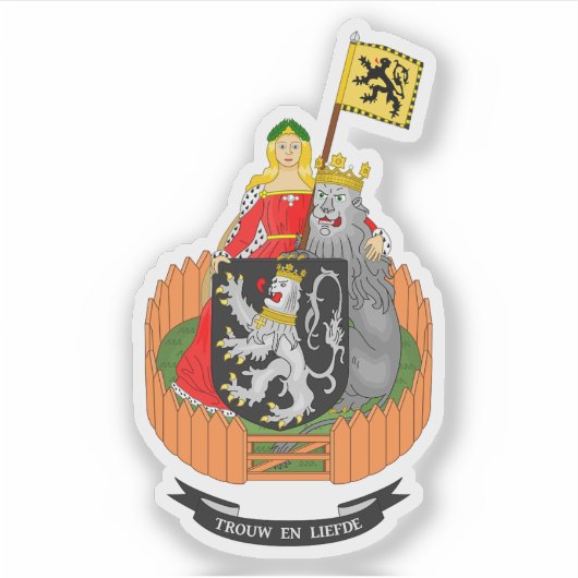 ベルギー，ゲントの紋章 シール (正面)