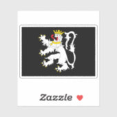 ベルギー，ゲント国旗 シール (シート)