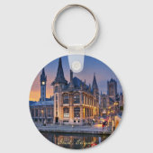 ベルギー・ゲント夕日 キーホルダー (裏面)