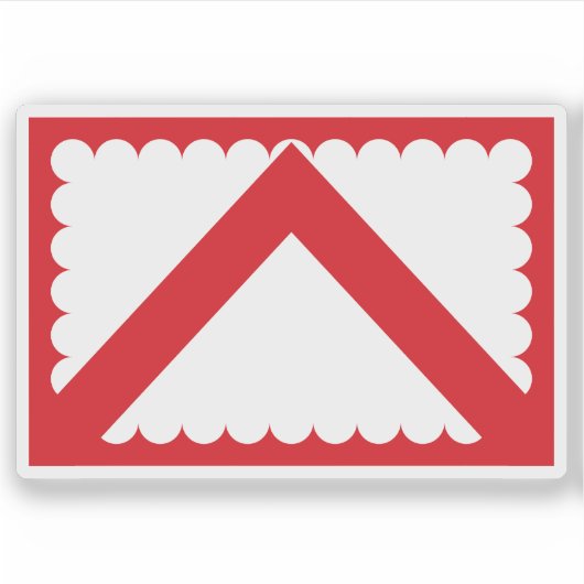 ベルギー・コルトライク国旗 シール (正面)