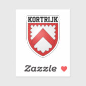 ベルギー,コルトレイクの紋章 シール (シート)