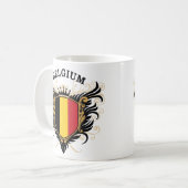 ベルギー コーヒーマグカップ (正面左)