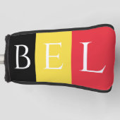 ベルギー·ゴルフ·ヘッド·カカスタムバーのベルギー国旗 ゴルフヘッドカバー (正面)