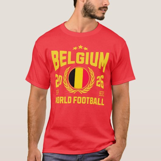 ベルギー サッカー 2026 Tシャツ (正面)