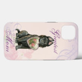 ベルギー・シープドッグ・ハート・マム Case-Mate iPhoneケース (裏面 (横))