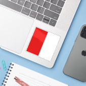 ベルギー・トルナイ国旗 シール (ノートパソコンとiPhone)