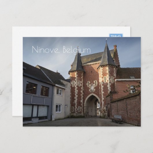 ベルギー，ニヌーブ，シティゲートハウス ポストカード (正面/裏面)