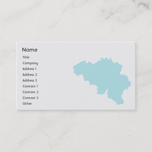 ベルギー-ビジネス 名刺 (正面)