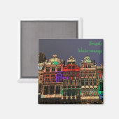 ベルギー,ブリュッセルのクリスマス マグネット (正面/裏面)