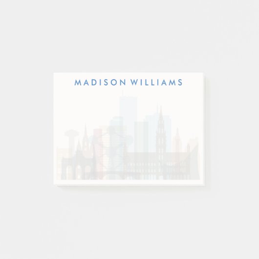 ベルギー，ブリュッセル|シティスカイライン ポストイット (正面)