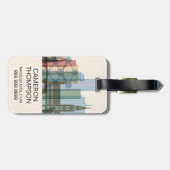 ベルギー，ブリュッセル|シティスカイライン ラゲッジタグ (裏面横)