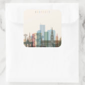 ベルギー，ブリュッセル |スカイライン スクエアシール (バッグ)