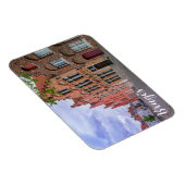 ベルギー,ブルージュの中世のカラフルレンガ造りの家 マグネット (右側)