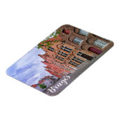 ベルギー,ブルージュの中世のカラフルレンガ造りの家 マグネット (左側)