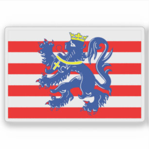 ベルギー・ブルージュ国旗 シール