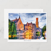 ベルギー，ブルージュ シーズンポストカード (正面/裏面)